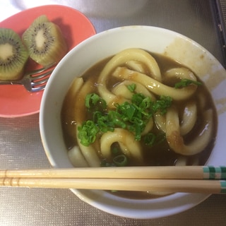 うちの朝ごはん カレーうどん